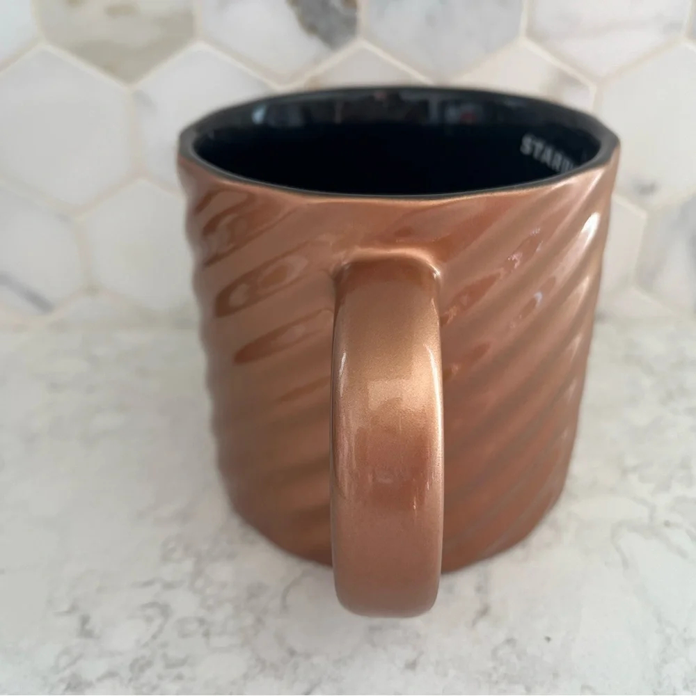 Starbucks Copper Swirl Ceramic Mug, 14 oz - Set of 2 - Picture 3 of 7